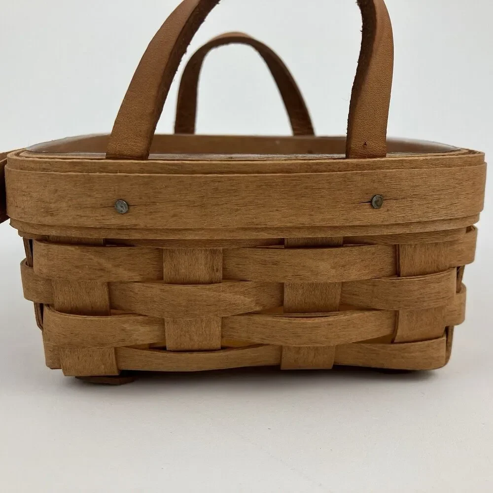 Longaberger Ivy Basket Set 1992 | Signed Retired Handles Dresden VTG #13100JOS